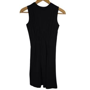 ATM ANTHONY THOMAS MELILLO Pima Cotton Sinched Black Peru XS Classic Minimalist